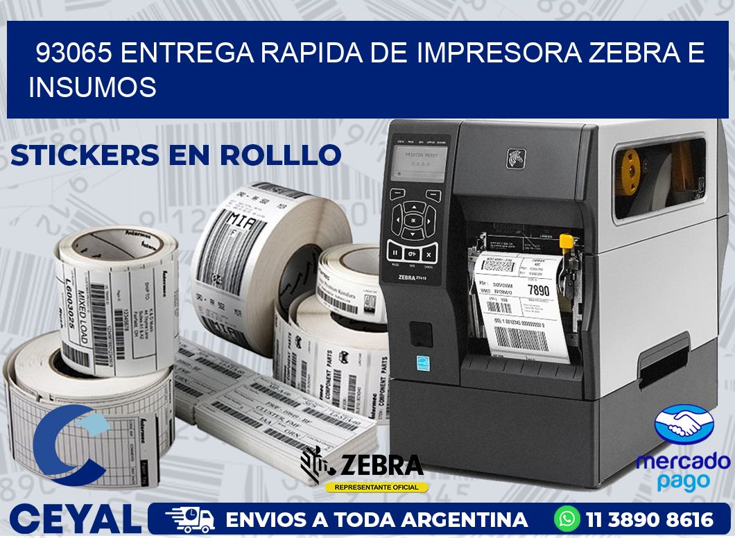 93065 ENTREGA RAPIDA DE IMPRESORA ZEBRA E INSUMOS