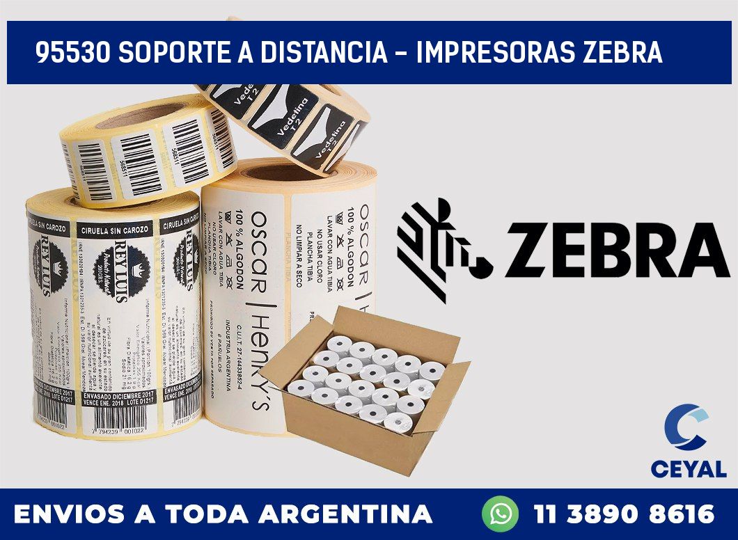 95530 SOPORTE A DISTANCIA – IMPRESORAS ZEBRA