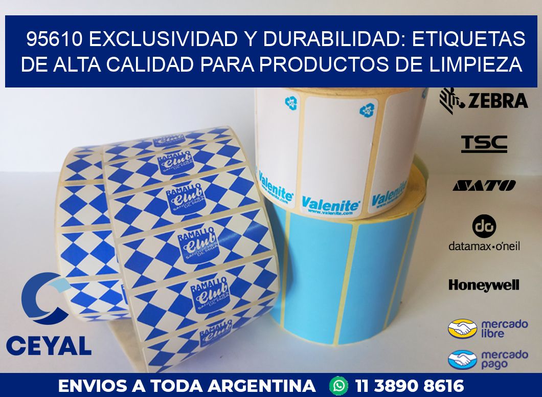 95610 EXCLUSIVIDAD Y DURABILIDAD: ETIQUETAS DE ALTA CALIDAD PARA PRODUCTOS DE LIMPIEZA