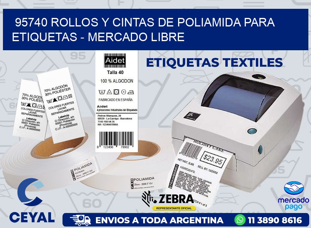 95740 ROLLOS Y CINTAS DE POLIAMIDA PARA ETIQUETAS - MERCADO LIBRE