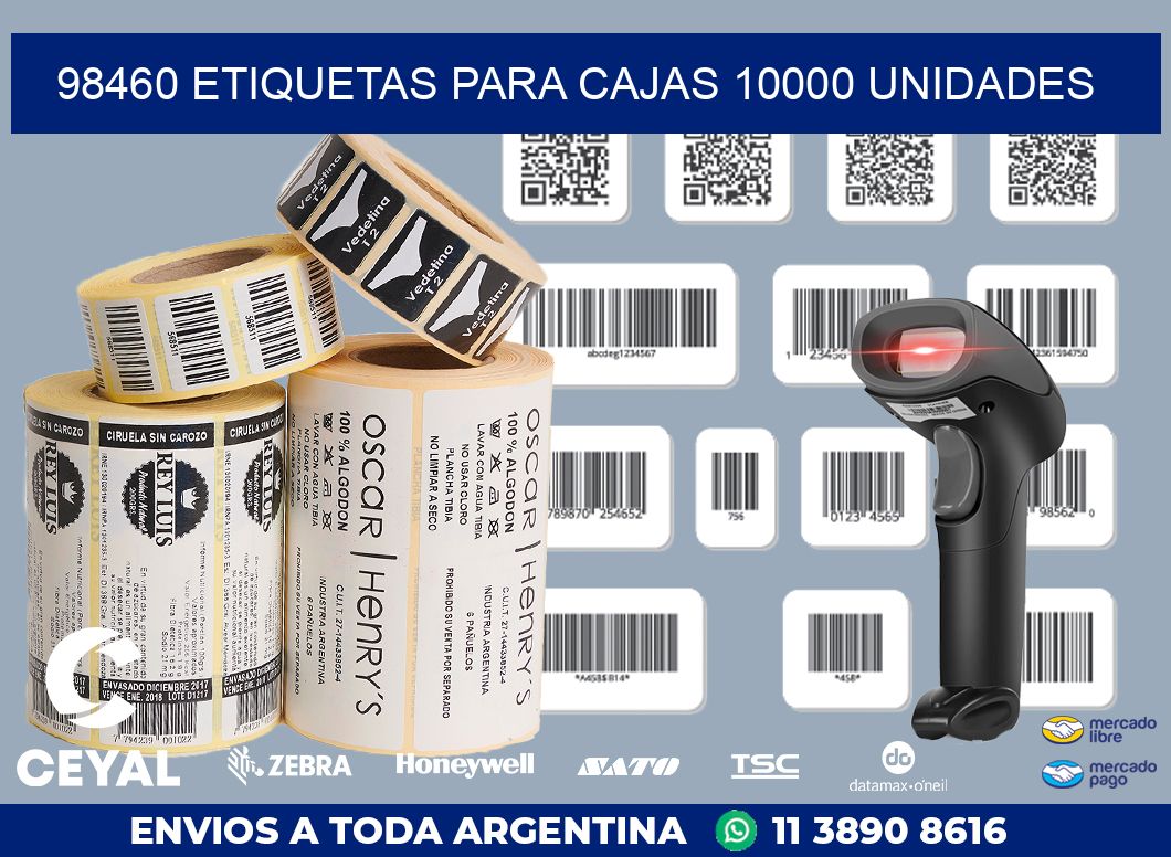 98460 ETIQUETAS PARA CAJAS 10000 UNIDADES