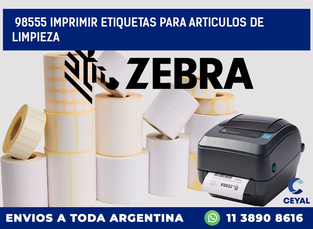 98555 IMPRIMIR ETIQUETAS PARA ARTICULOS DE LIMPIEZA