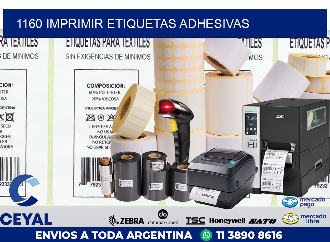 1160 IMPRIMIR ETIQUETAS ADHESIVAS