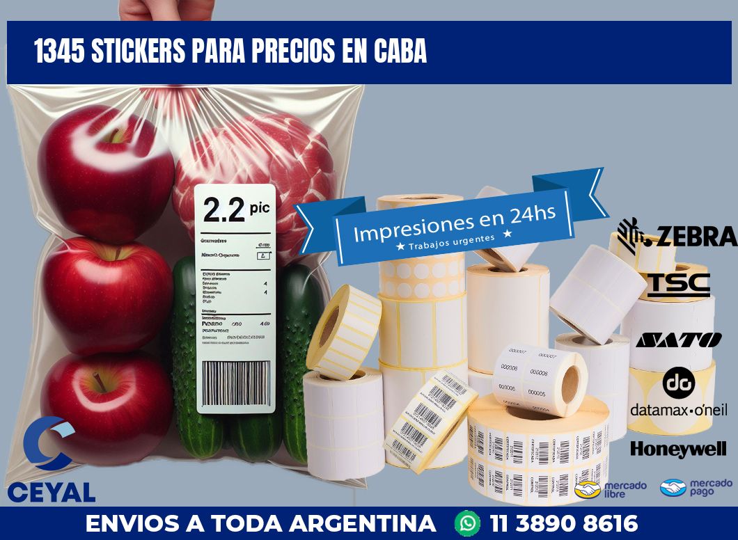 1345 STICKERS PARA PRECIOS EN CABA
