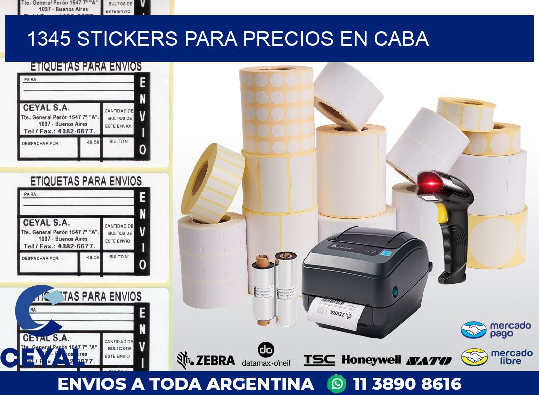 1345 STICKERS PARA PRECIOS EN CABA
