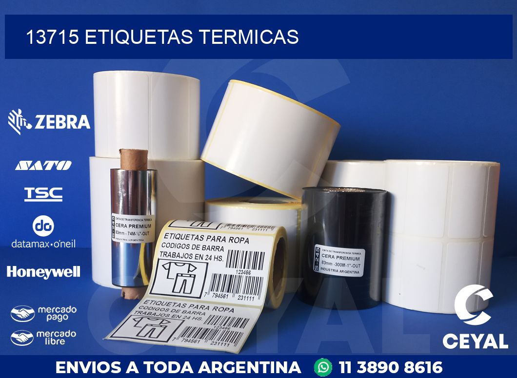 13715 ETIQUETAS TERMICAS