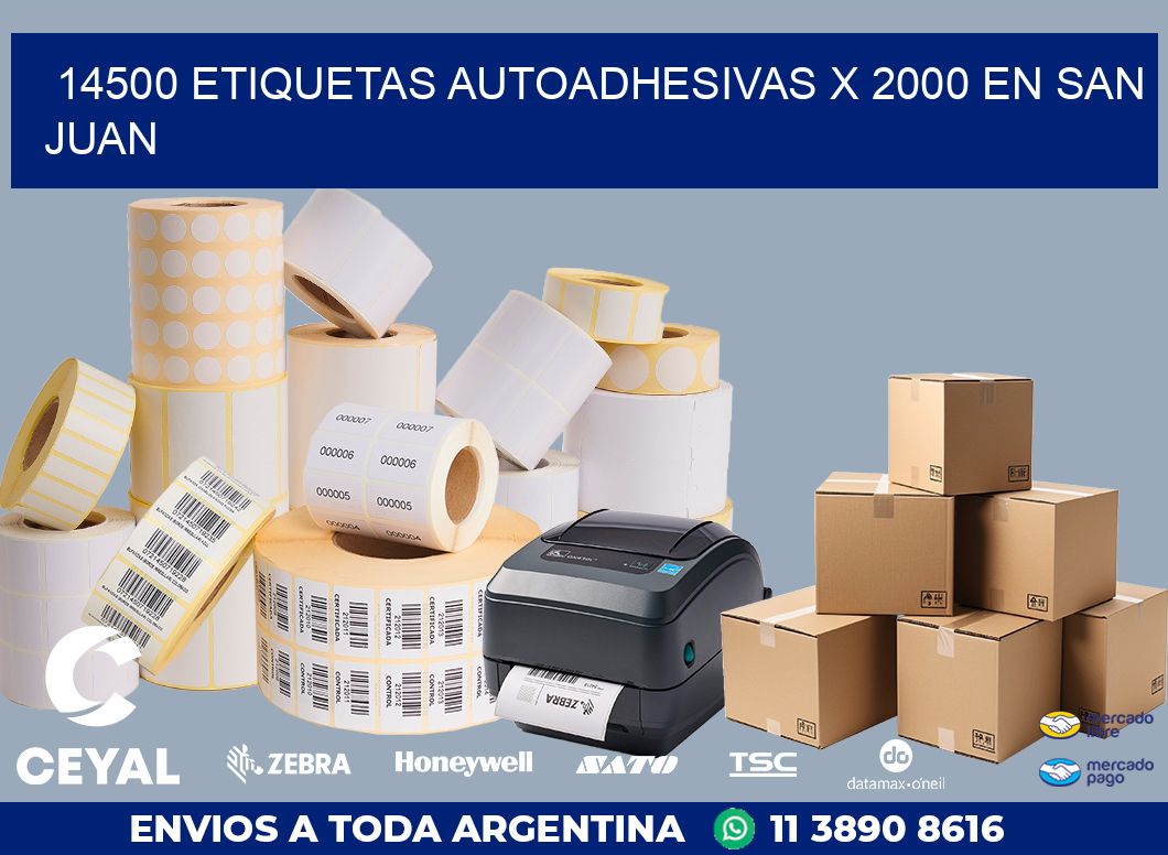 14500 ETIQUETAS AUTOADHESIVAS X 2000 EN SAN JUAN