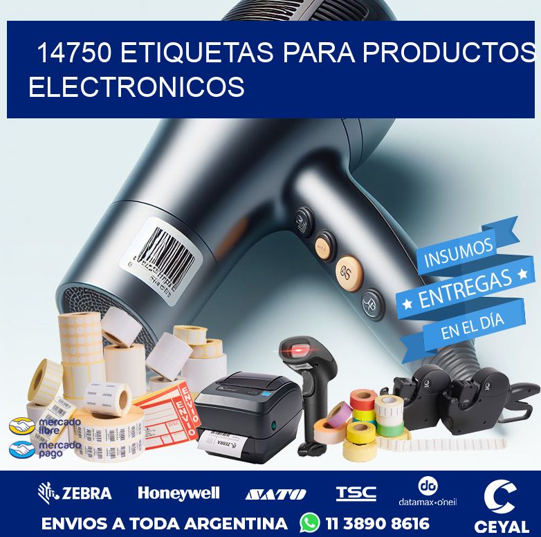 14750 ETIQUETAS PARA PRODUCTOS ELECTRONICOS