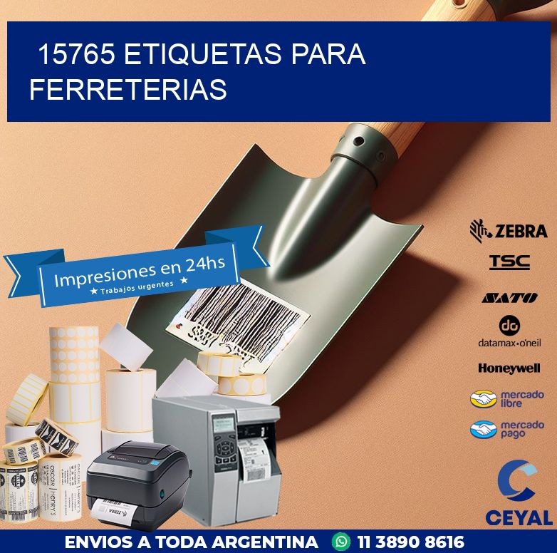 15765 ETIQUETAS PARA FERRETERIAS