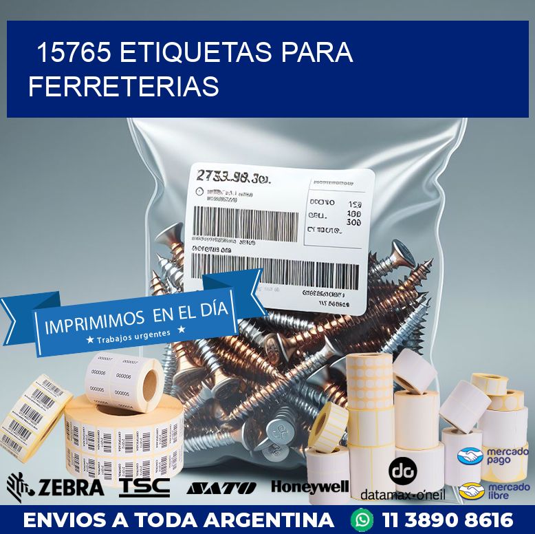 15765 ETIQUETAS PARA FERRETERIAS