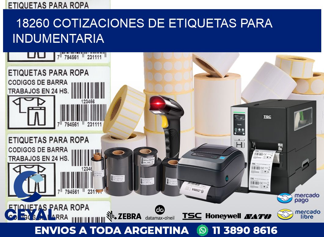 18260 COTIZACIONES DE ETIQUETAS PARA INDUMENTARIA