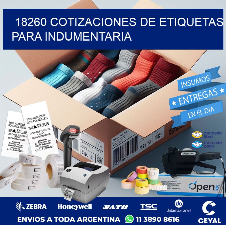 18260 COTIZACIONES DE ETIQUETAS PARA INDUMENTARIA