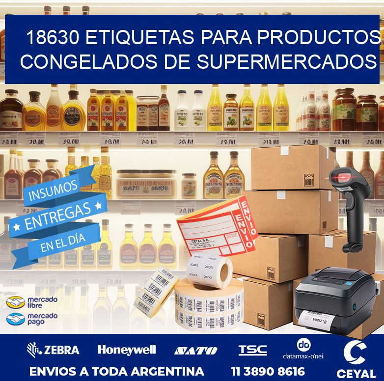 18630 ETIQUETAS PARA PRODUCTOS CONGELADOS DE SUPERMERCADOS