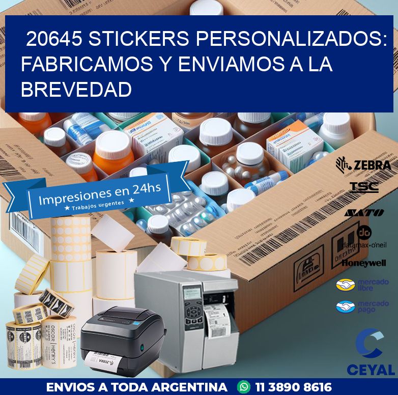 20645 STICKERS PERSONALIZADOS: FABRICAMOS Y ENVIAMOS A LA BREVEDAD