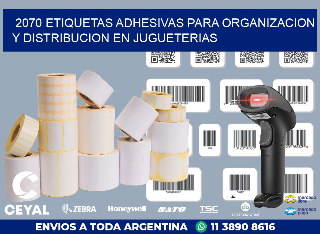 2070 ETIQUETAS ADHESIVAS PARA ORGANIZACION Y DISTRIBUCION EN JUGUETERIAS