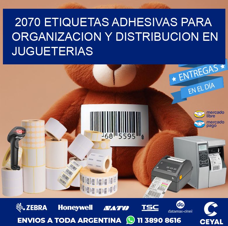 2070 ETIQUETAS ADHESIVAS PARA ORGANIZACION Y DISTRIBUCION EN JUGUETERIAS