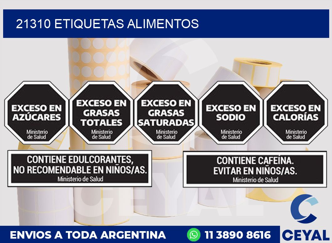 21310 ETIQUETAS ALIMENTOS