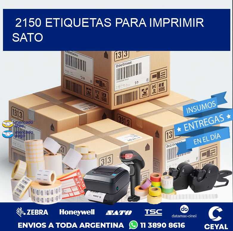 2150 ETIQUETAS PARA IMPRIMIR SATO