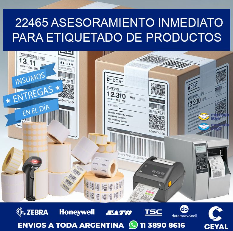 22465 ASESORAMIENTO INMEDIATO PARA ETIQUETADO DE PRODUCTOS