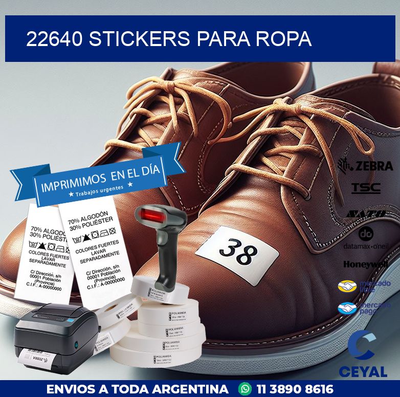 22640 STICKERS PARA ROPA