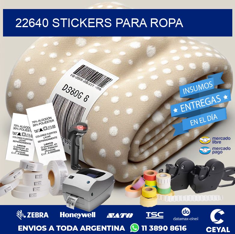 22640 STICKERS PARA ROPA