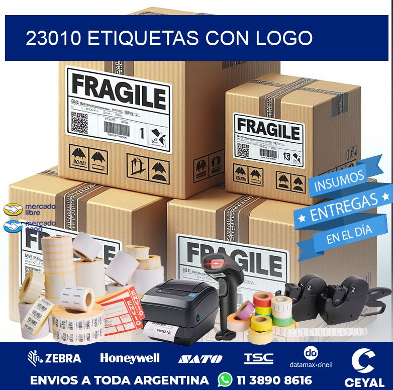 23010 ETIQUETAS CON LOGO