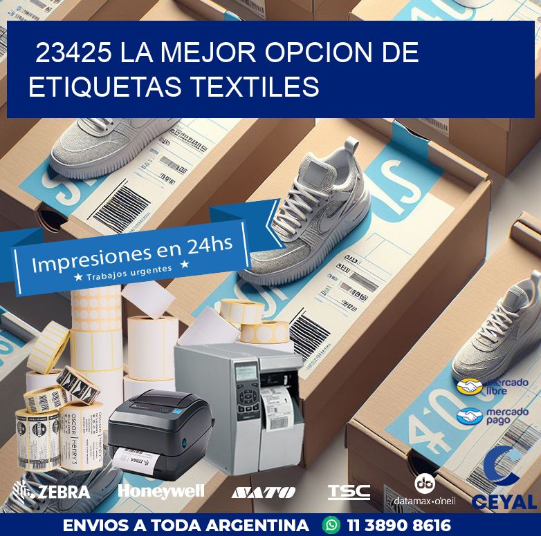 23425 LA MEJOR OPCION DE ETIQUETAS TEXTILES