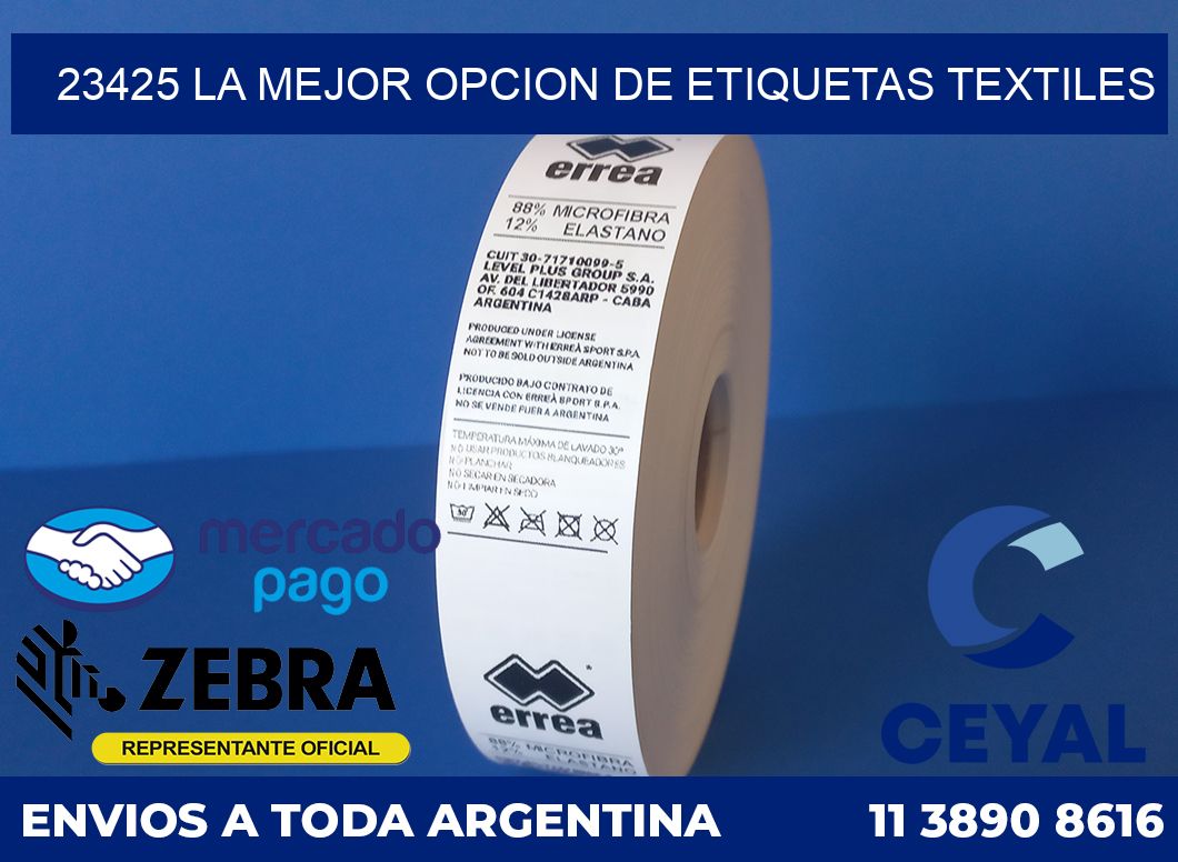 23425 LA MEJOR OPCION DE ETIQUETAS TEXTILES