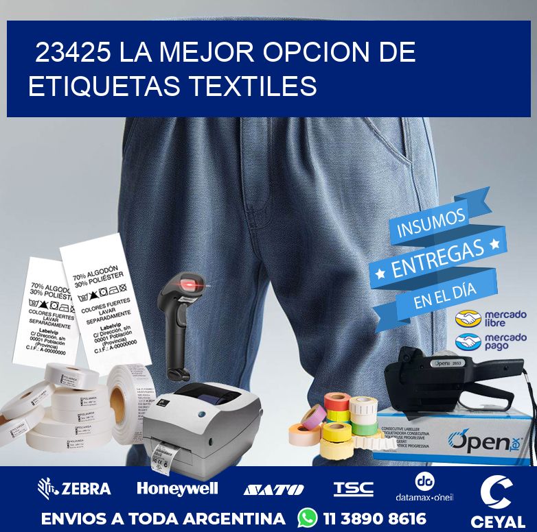 23425 LA MEJOR OPCION DE ETIQUETAS TEXTILES