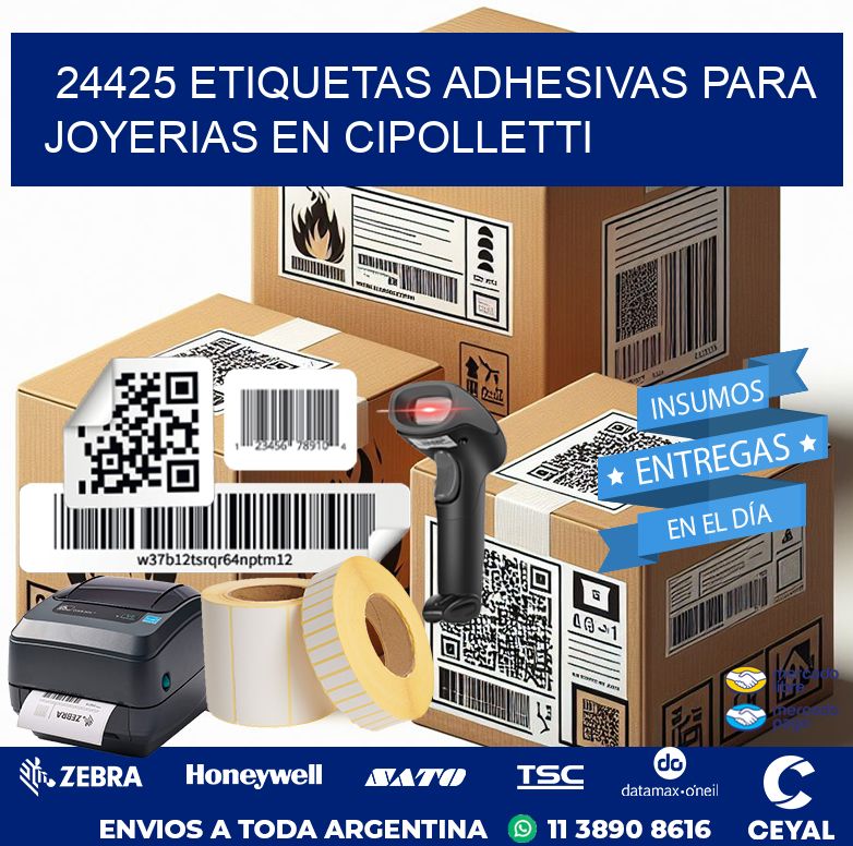 24425 ETIQUETAS ADHESIVAS PARA JOYERIAS EN CIPOLLETTI