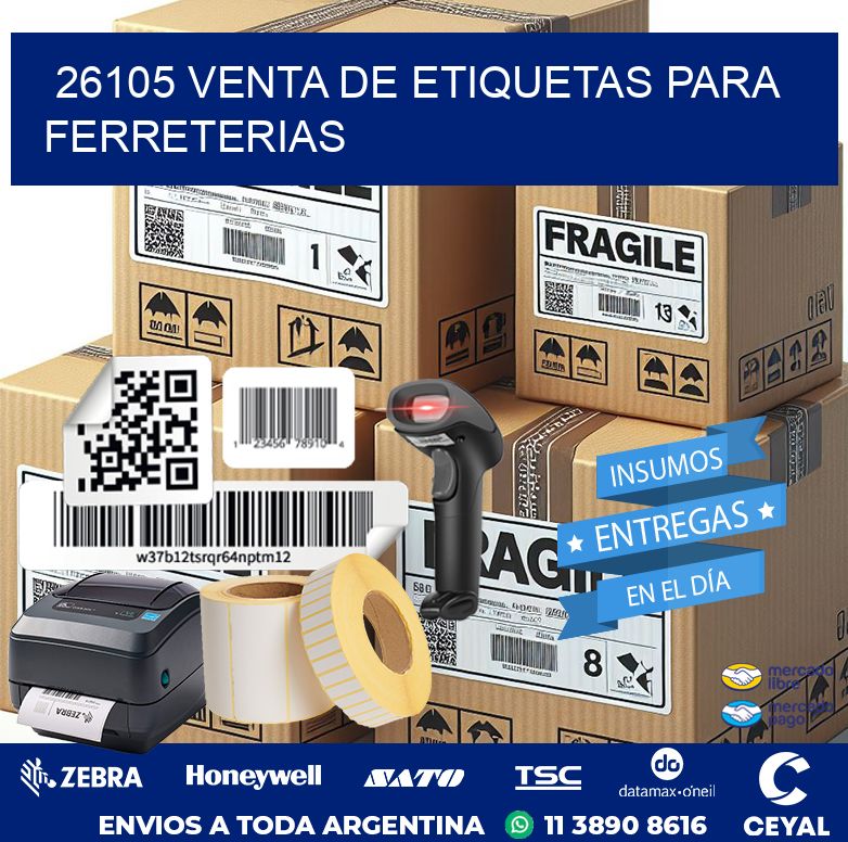 26105 VENTA DE ETIQUETAS PARA FERRETERIAS