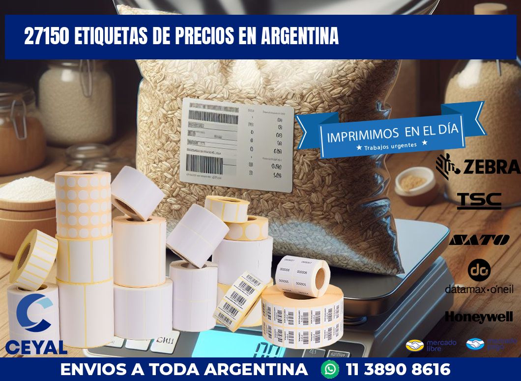 27150 ETIQUETAS DE PRECIOS EN ARGENTINA