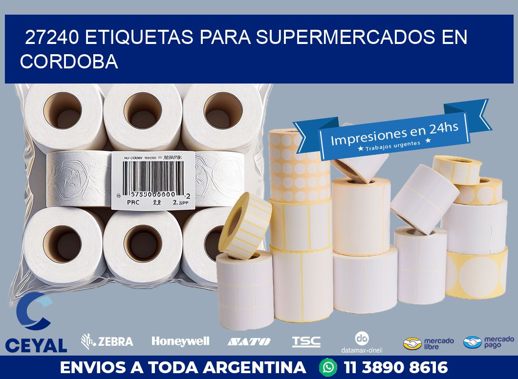 27240 ETIQUETAS PARA SUPERMERCADOS EN CORDOBA
