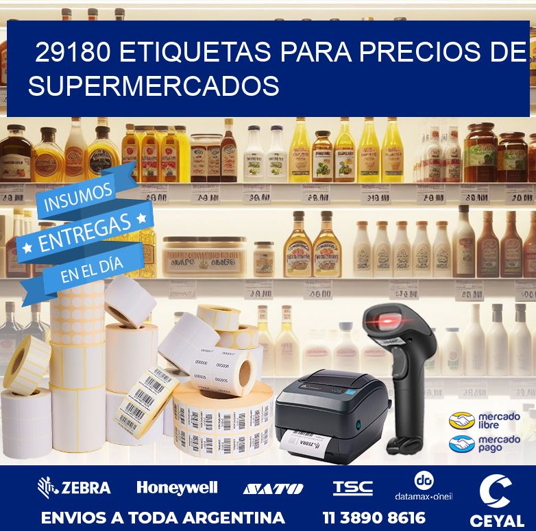 29180 ETIQUETAS PARA PRECIOS DE SUPERMERCADOS
