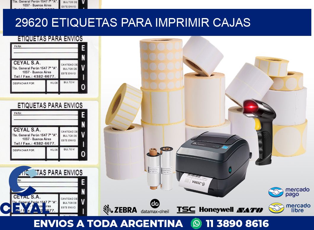 29620 ETIQUETAS PARA IMPRIMIR CAJAS