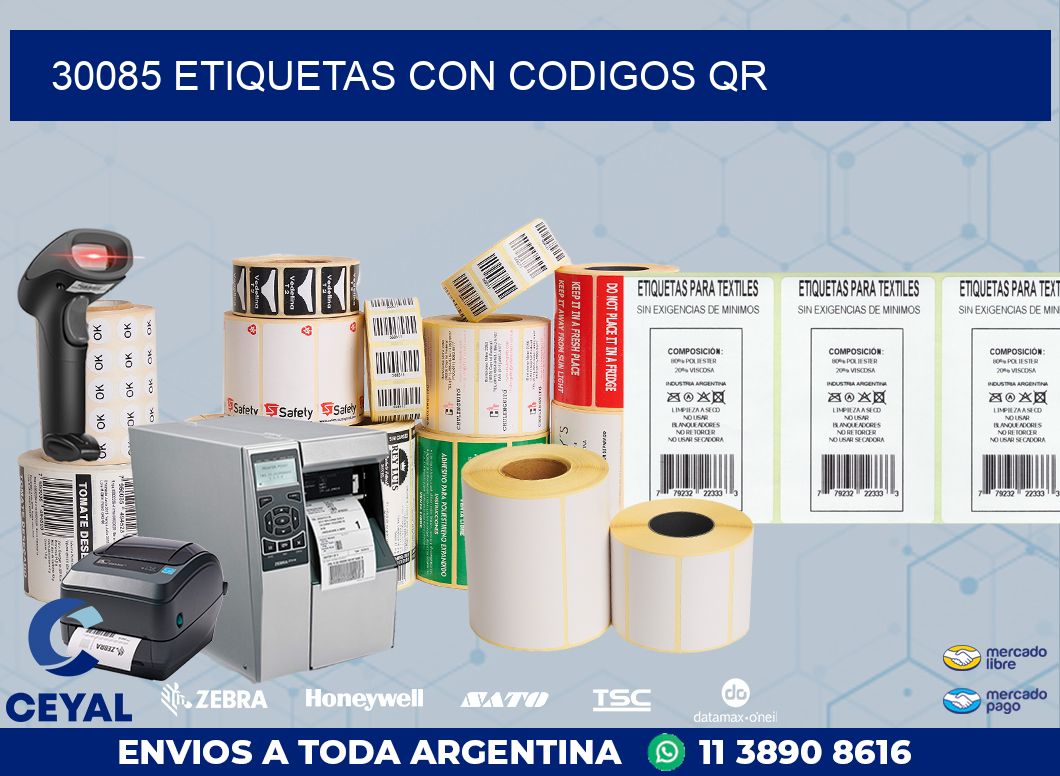 30085 ETIQUETAS CON CODIGOS QR