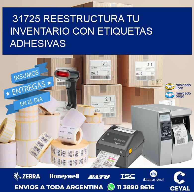 31725 REESTRUCTURA TU INVENTARIO CON ETIQUETAS ADHESIVAS