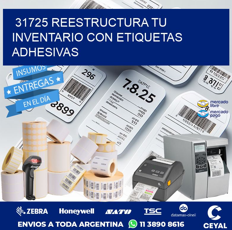 31725 REESTRUCTURA TU INVENTARIO CON ETIQUETAS ADHESIVAS