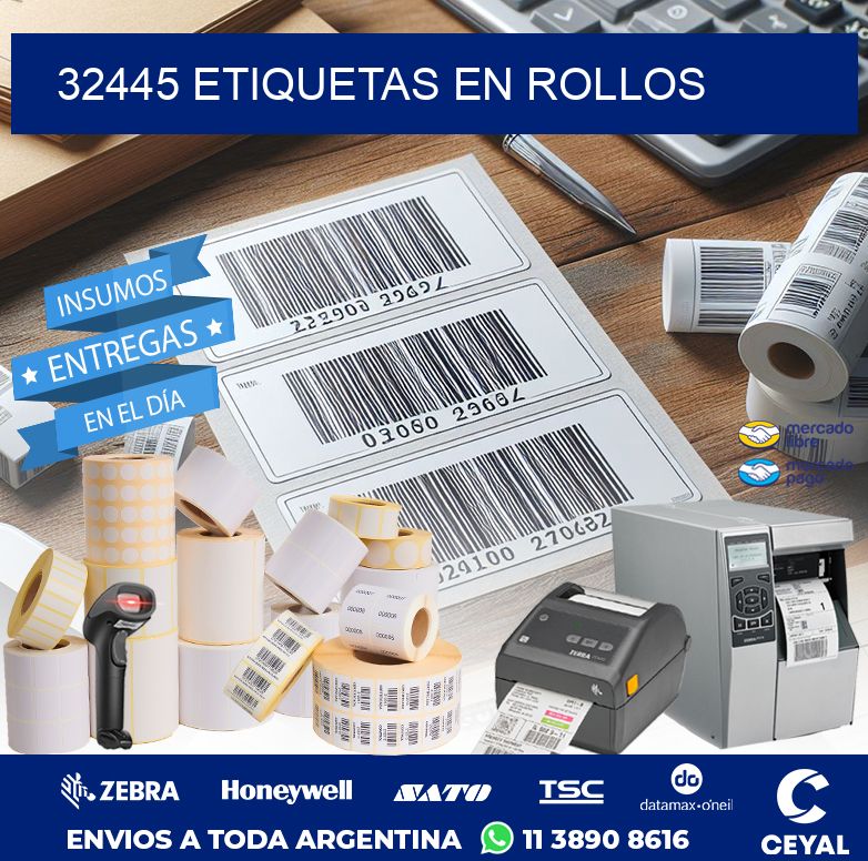 32445 ETIQUETAS EN ROLLOS