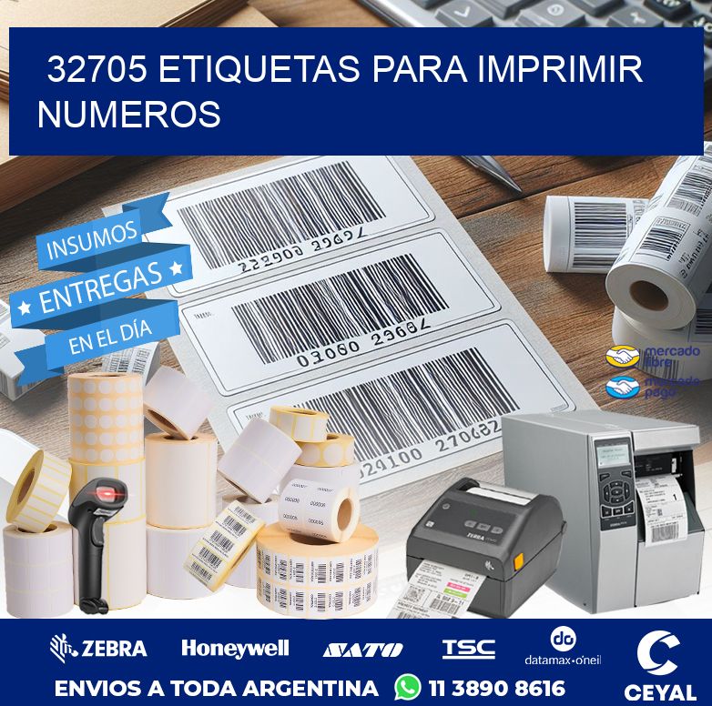 32705 ETIQUETAS PARA IMPRIMIR NUMEROS