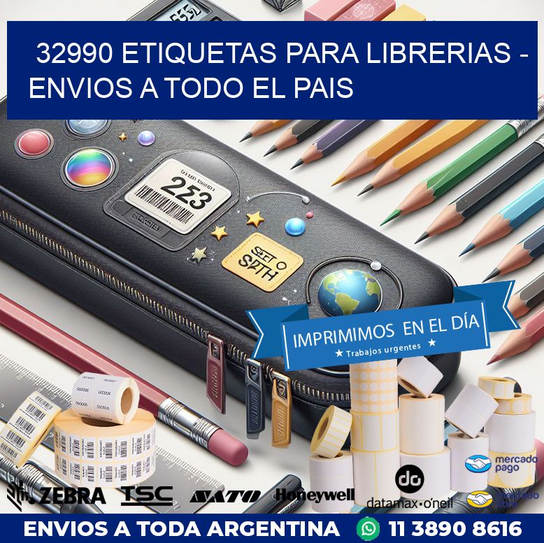 32990 ETIQUETAS PARA LIBRERIAS – ENVIOS A TODO EL PAIS