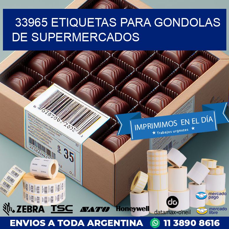 33965 ETIQUETAS PARA GONDOLAS DE SUPERMERCADOS