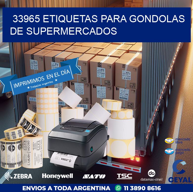 33965 ETIQUETAS PARA GONDOLAS DE SUPERMERCADOS