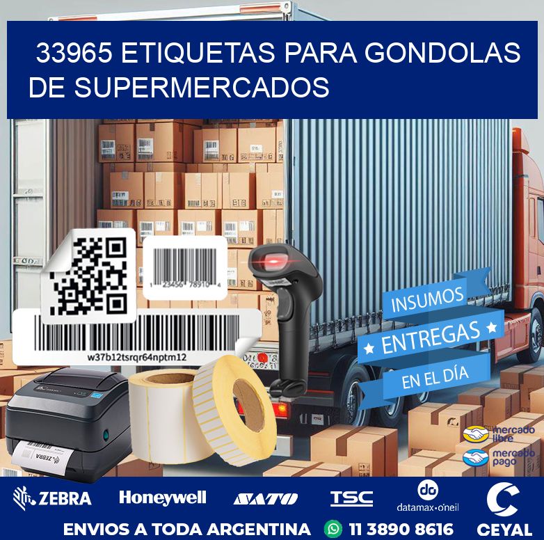 33965 ETIQUETAS PARA GONDOLAS DE SUPERMERCADOS