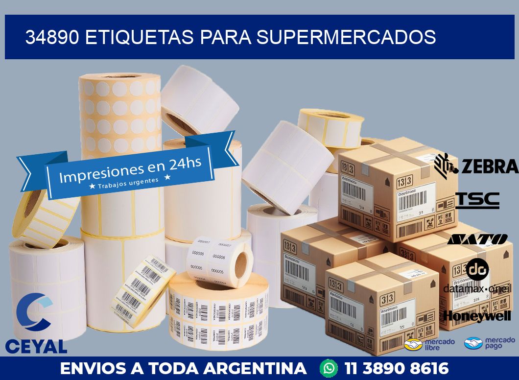 34890 ETIQUETAS PARA SUPERMERCADOS