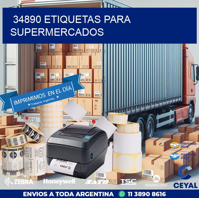 34890 ETIQUETAS PARA SUPERMERCADOS