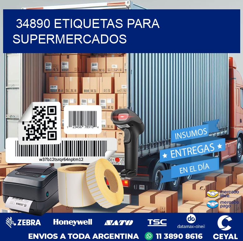 34890 ETIQUETAS PARA SUPERMERCADOS