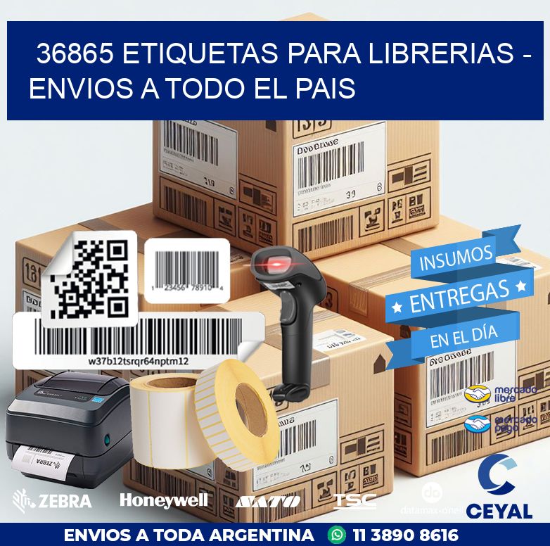 36865 ETIQUETAS PARA LIBRERIAS – ENVIOS A TODO EL PAIS