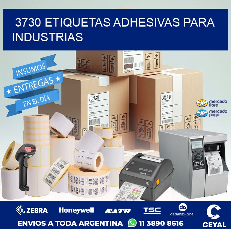 3730 ETIQUETAS ADHESIVAS PARA INDUSTRIAS