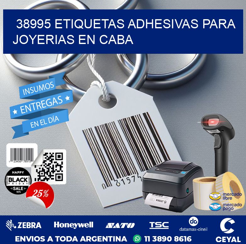 38995 ETIQUETAS ADHESIVAS PARA JOYERIAS EN CABA